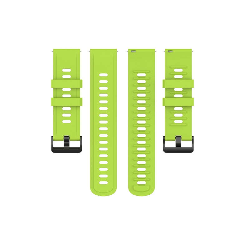 For Xiaomi Watch Color 22mm Quick Release Clasp Silicone Wrist Strap Watchband(Lime)