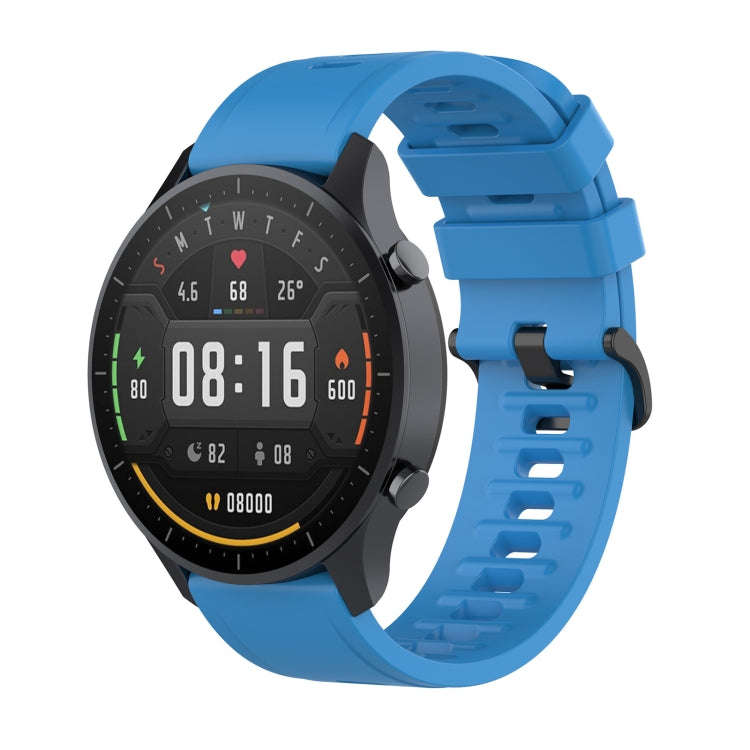 For Xiaomi Watch Color 22mm Quick Release Clasp Silicone Wrist Strap Watchband(Sky Blue)