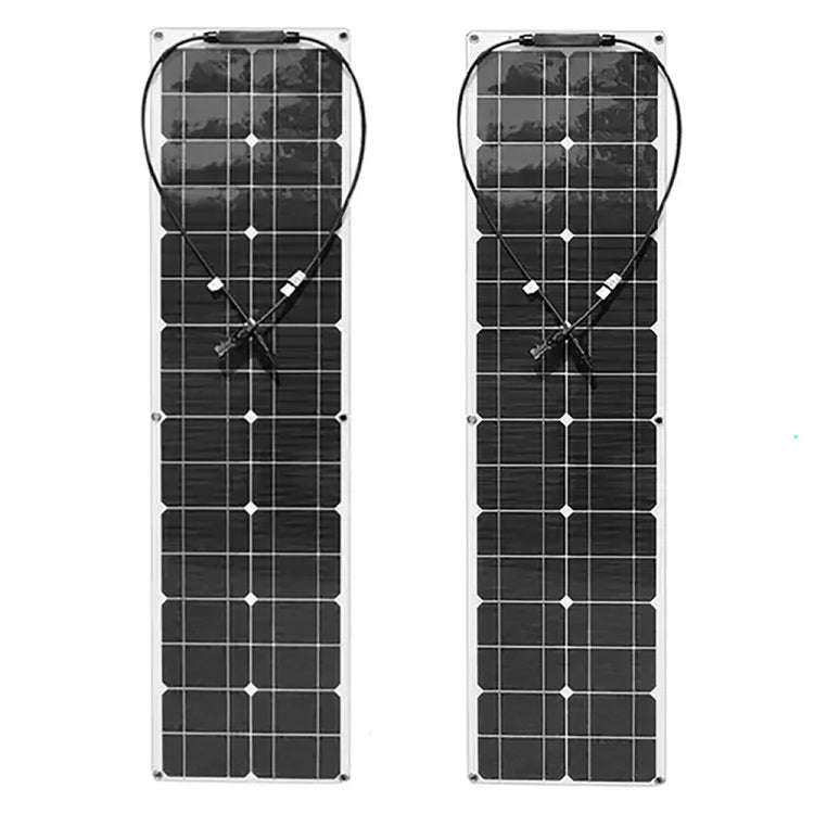 100W Dual Board PV System Solar Panel(White)