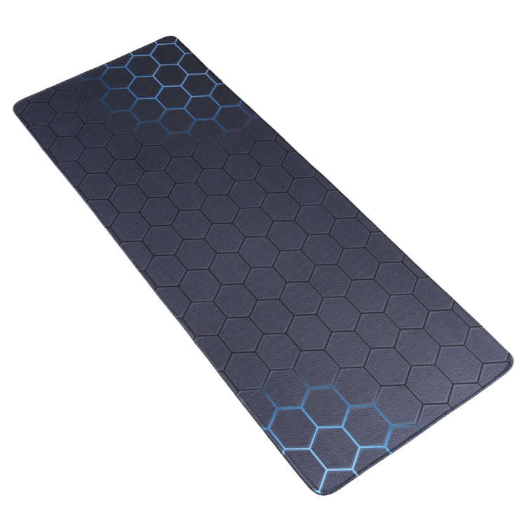 Anti-Slip Rubber Cloth Surface Game Mouse Mat Keyboard Pad, Size:90 x 40 x 0.2cm(Blue Honeycomb)