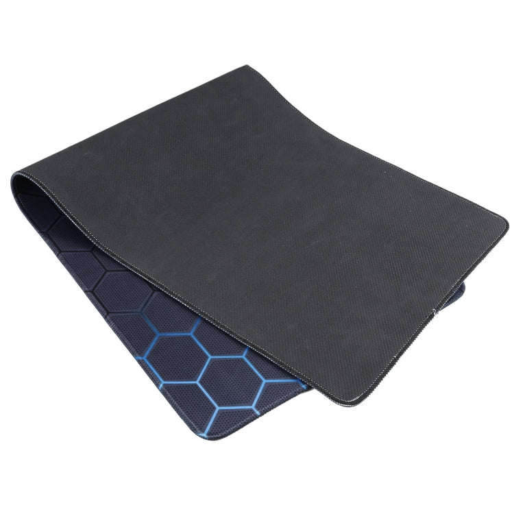 Anti-Slip Rubber Cloth Surface Game Mouse Mat Keyboard Pad, Size:90 x 40 x 0.2cm(Blue Honeycomb)