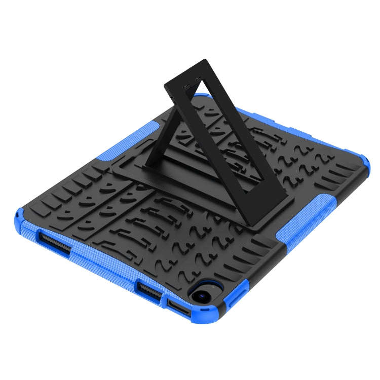 For iPad 2025 / 2022 Tire Texture TPU + PC Tablet Case with Holder(Blue)