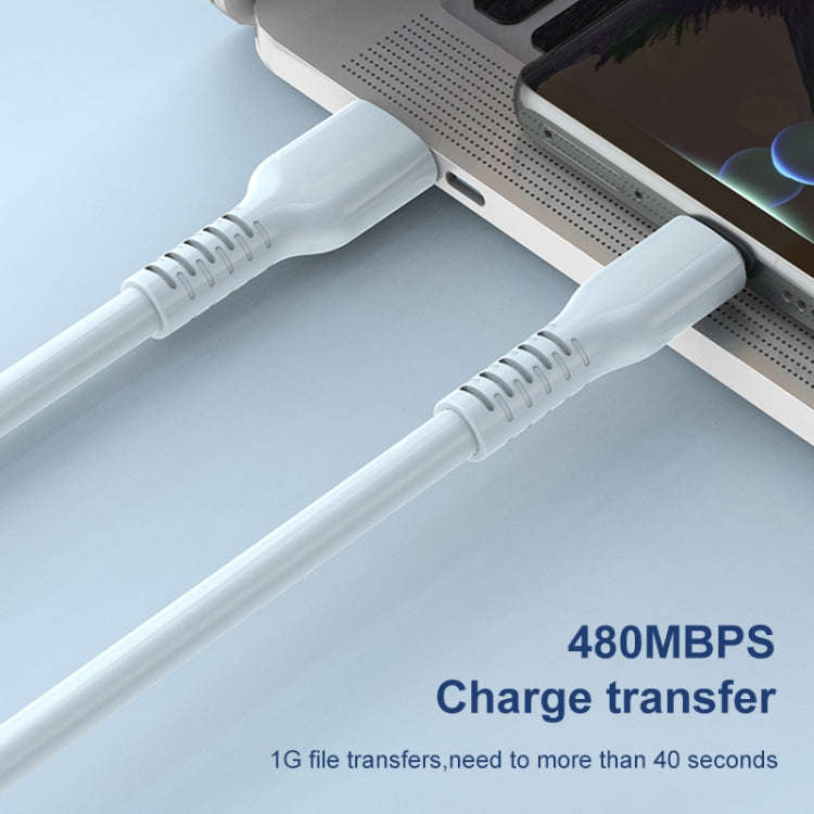 ADC-014 6A USB to USB-C/Type-C Liquid Silicone Data Cable, Length:1m(Orange)