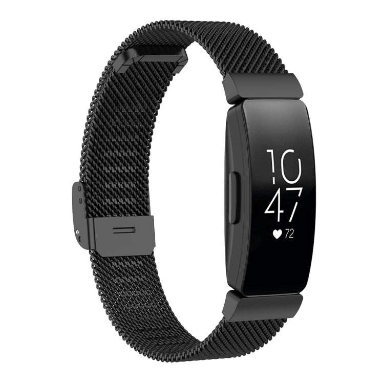 Stainless Steel Metal Mesh Wrist Strap Watch Band for Fitbit Inspire / Inspire HR / Ace 2, Size: ...