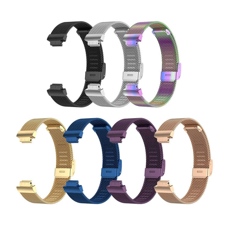 Stainless Steel Metal Mesh Wrist Strap Watch Band for Fitbit Inspire / Inspire HR / Ace 2, Size: ...