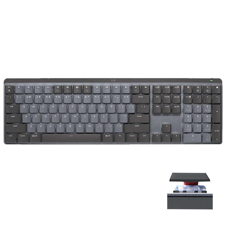 Logitech MX Mechanical Wireless Bluetooth Dual Mode Keyboard with Logi Bolt USB Receiver(Red Axis)