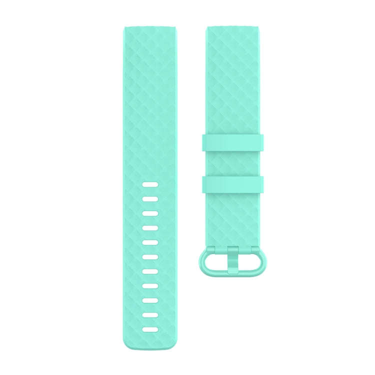 Color Buckle TPU Wrist Strap Watch Band for Fitbit Charge 4 / Charge 3 / Charge 3 SE, Size: S(Green)