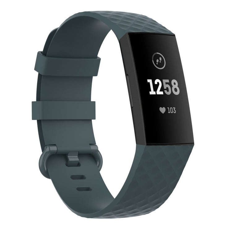 Color Buckle TPU Wrist Strap Watch Band for Fitbit Charge 4 / Charge 3 / Charge 3 SE, Size: S(Roc...