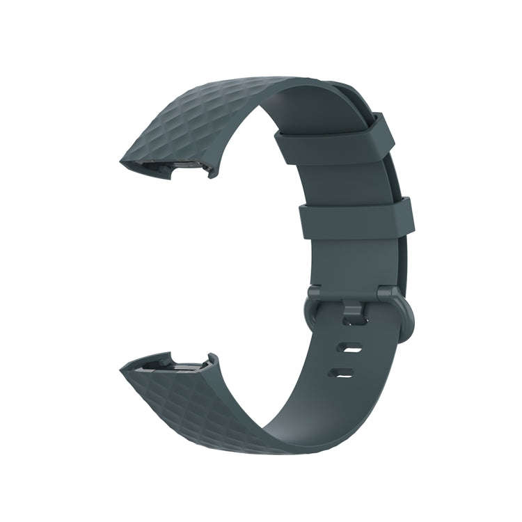 Color Buckle TPU Wrist Strap Watch Band for Fitbit Charge 4 / Charge 3 / Charge 3 SE, Size: S(Roc...