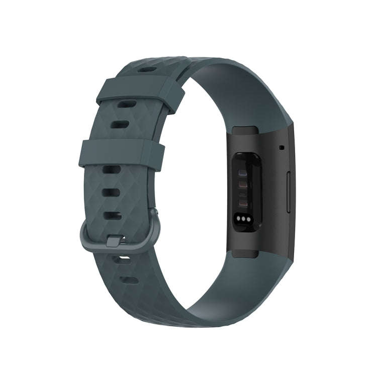 Color Buckle TPU Wrist Strap Watch Band for Fitbit Charge 4 / Charge 3 / Charge 3 SE, Size: S(Roc...