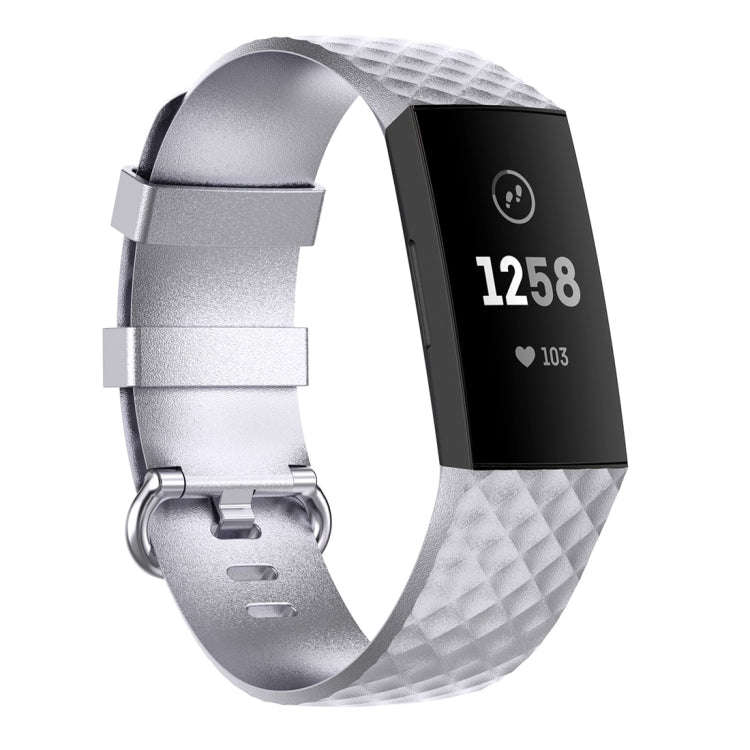 Color Buckle TPU Wrist Strap Watch Band for Fitbit Charge 4 / Charge 3 / Charge 3 SE, Size: S(Sil...