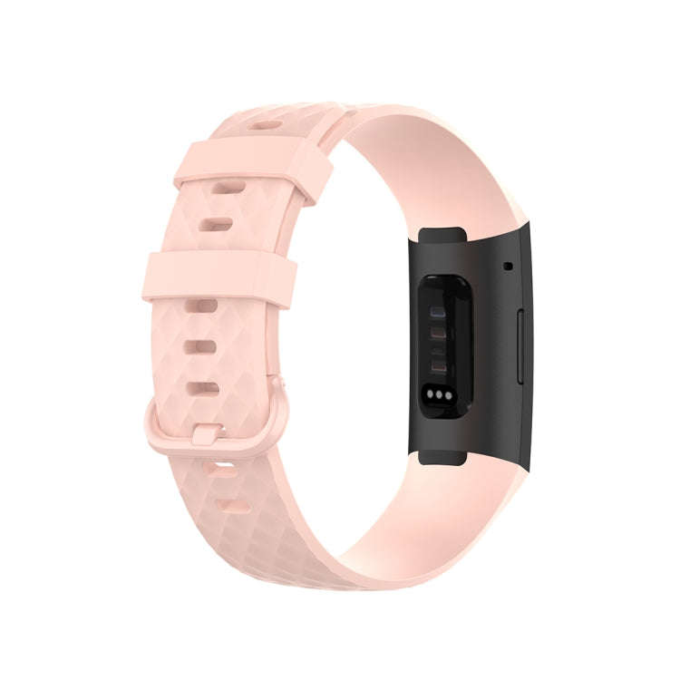 Color Buckle TPU Wrist Strap Watch Band for Fitbit Charge 4 / Charge 3 / Charge 3 SE, Size: L(Lig...
