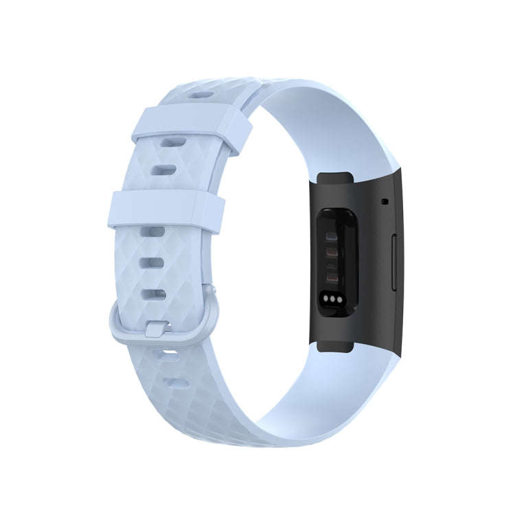 Color Buckle TPU Wrist Strap Watch Band for Fitbit Charge 4 / Charge 3 / Charge 3 SE, Size: L(Lig...