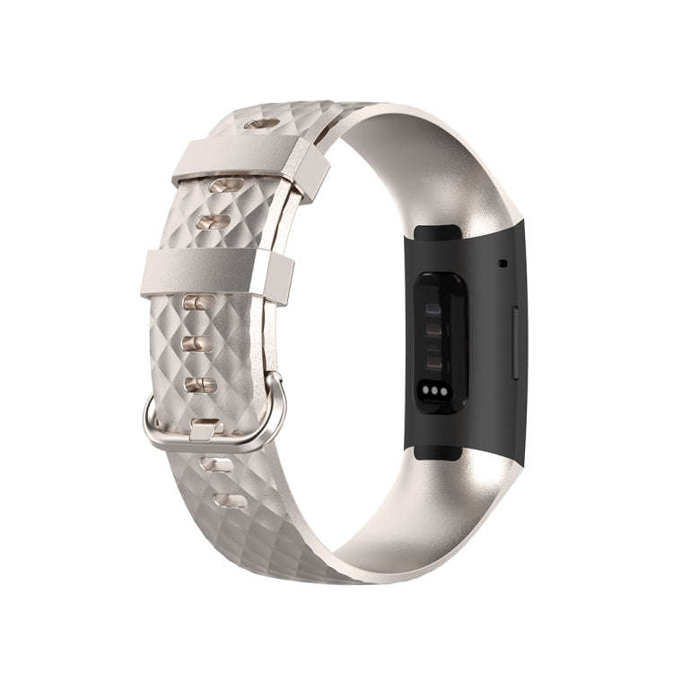 Color Buckle TPU Wrist Strap Watch Band for Fitbit Charge 4 / Charge 3 / Charge 3 SE, Size: L(Cha...