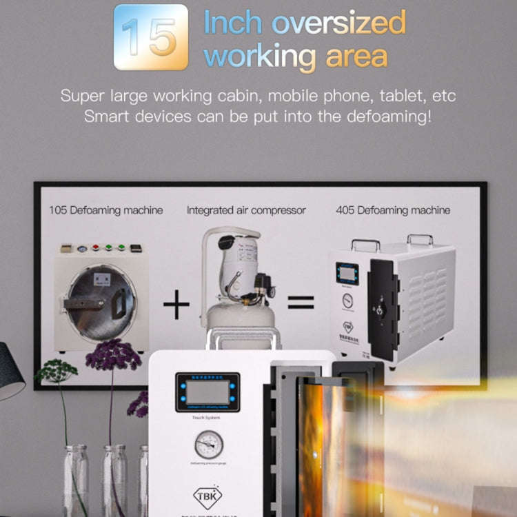 TBK 405 intelligent LCD Screen OCA Bubble Remover Machine, Plug:AU Plug