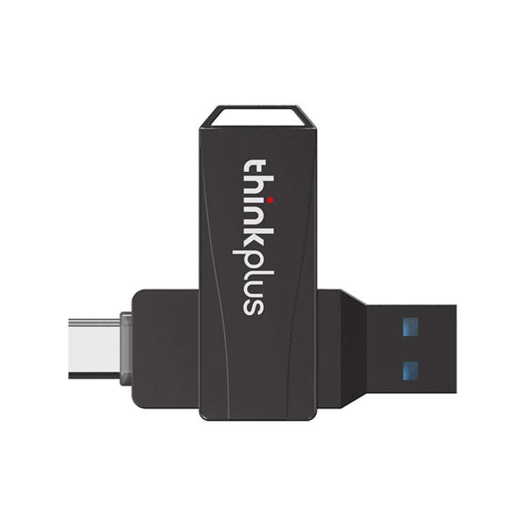 Lenovo Thinkplus MU252 USB 3.1 + USB-C / Type-C Flash Drive, Memory:64GB(Black)