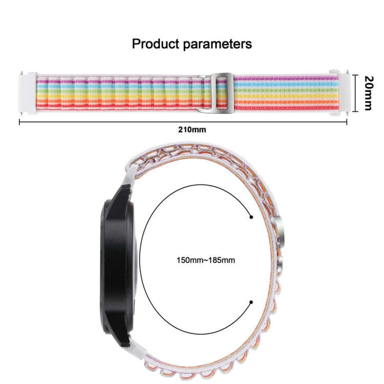 For Coros Pace 2/Coros Apex 42mm Universal Nylon Watch Band(White)