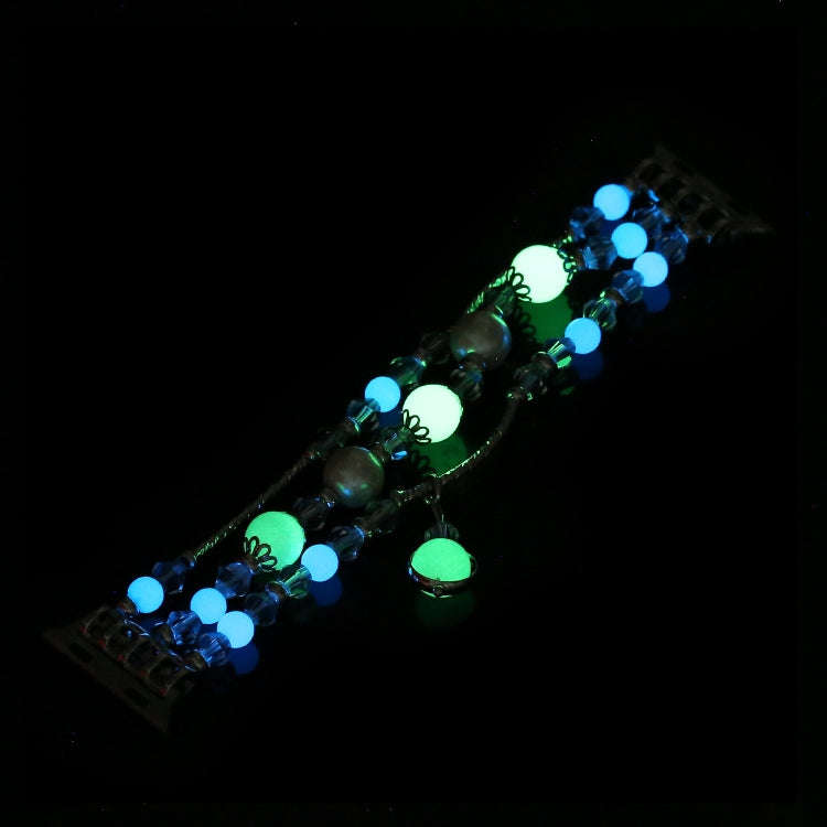 For Apple Watch 5 & 4 40mm / 3 & 2 & 1 38mm Luminous Agate Watch Band(Rose Gold)