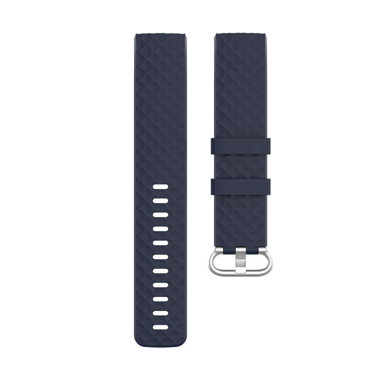 xDfind 18mm Silver Color Buckle TPU Wrist Strap Watch Band for Fitbit Charge 4 / Charge 4 SE / Ch...