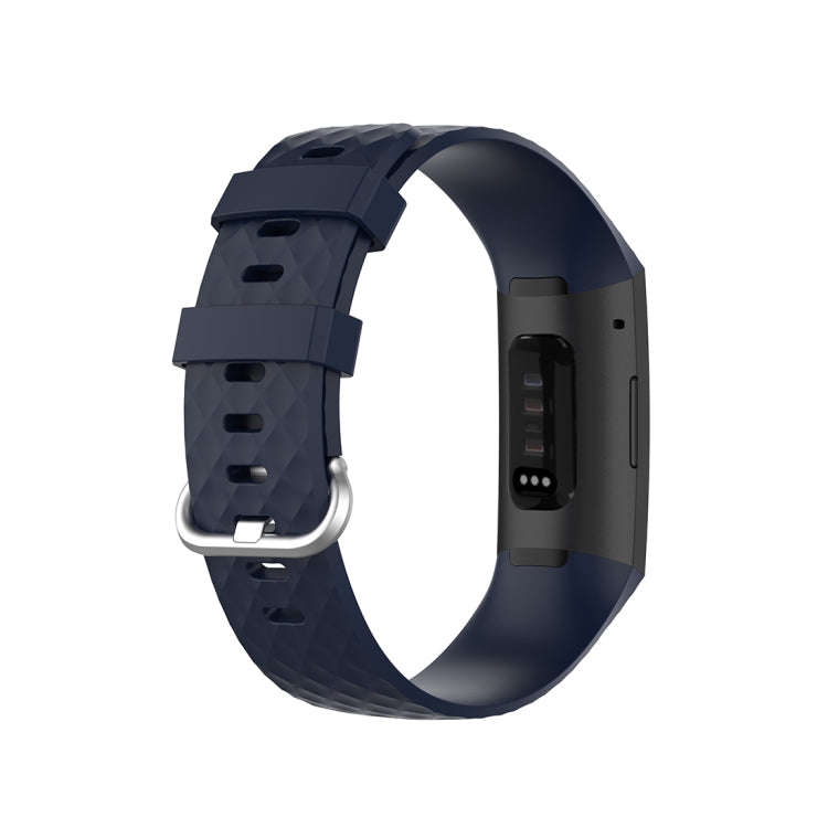 xDfind 18mm Silver Color Buckle TPU Wrist Strap Watch Band for Fitbit Charge 4 / Charge 4 SE / Ch...