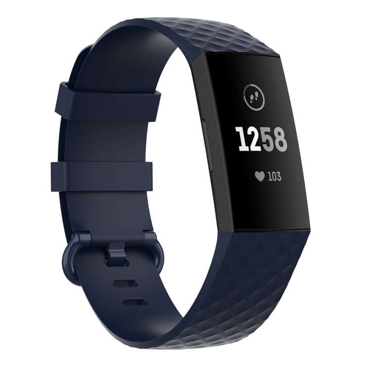 xDfind 18mm Silver Color Buckle TPU Wrist Strap Watch Band for Fitbit Charge 4 / Charge 4 SE / Ch...