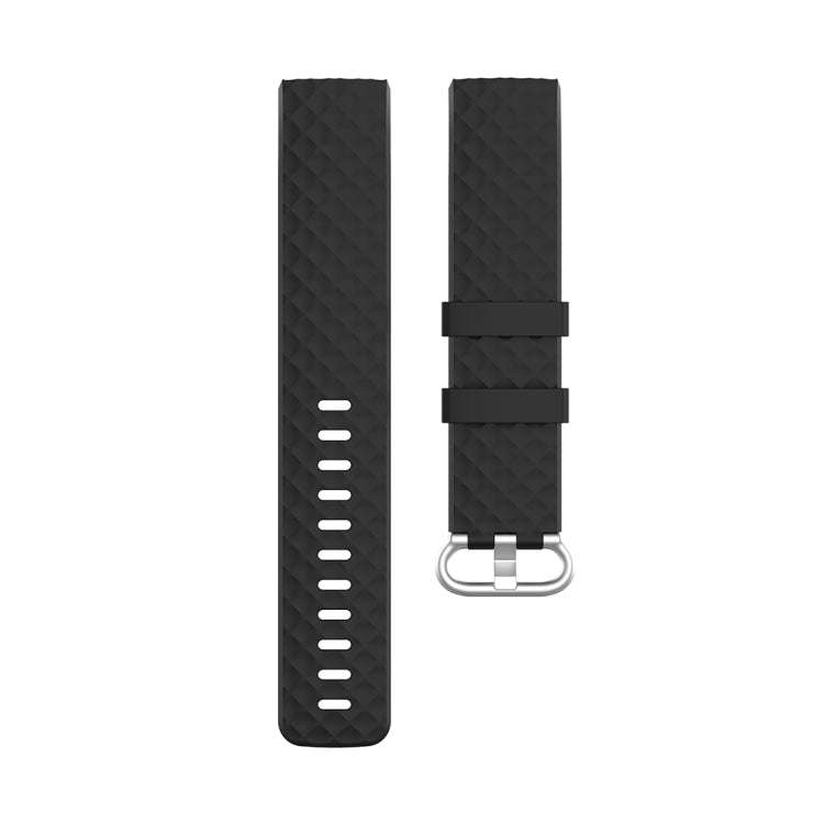 xDfind 18mm Silver Color Buckle TPU Wrist Strap Watch Band for Fitbit Charge 4 / Charge 4 SE / Ch...
