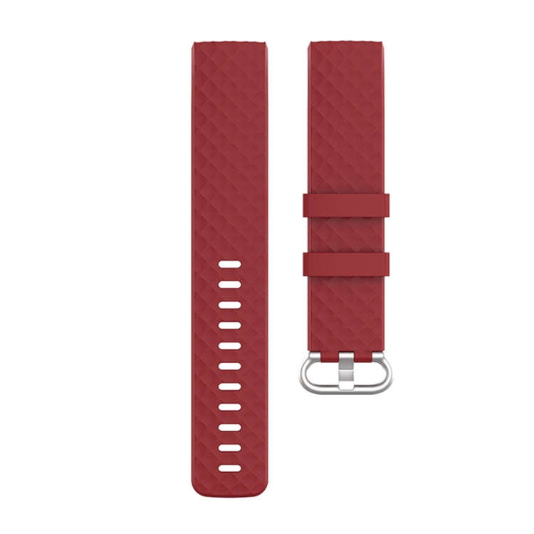 xDfind 18mm Silver Color Buckle TPU Wrist Strap Watch Band for Fitbit Charge 4 / Charge 4 SE / Ch...