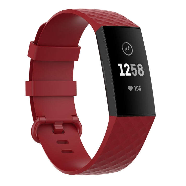 xDfind 18mm Silver Color Buckle TPU Wrist Strap Watch Band for Fitbit Charge 4 / Charge 4 SE / Ch...