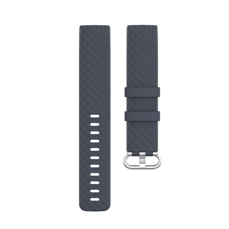 xDfind 18mm Silver Color Buckle TPU Wrist Strap Watch Band for Fitbit Charge 4 / Charge 4 SE / Ch...