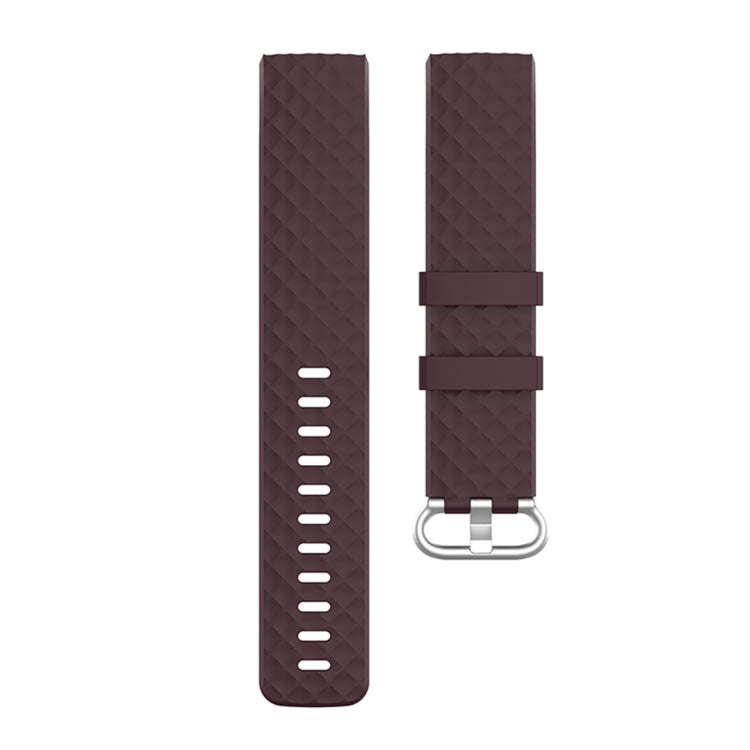 xDfind 18mm Silver Color Buckle TPU Wrist Strap Watch Band for Fitbit Charge 4 / Charge 4 SE / Ch...