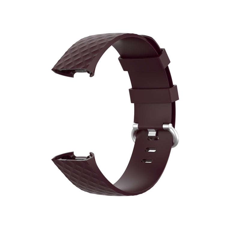 xDfind 18mm Silver Color Buckle TPU Wrist Strap Watch Band for Fitbit Charge 4 / Charge 4 SE / Ch...