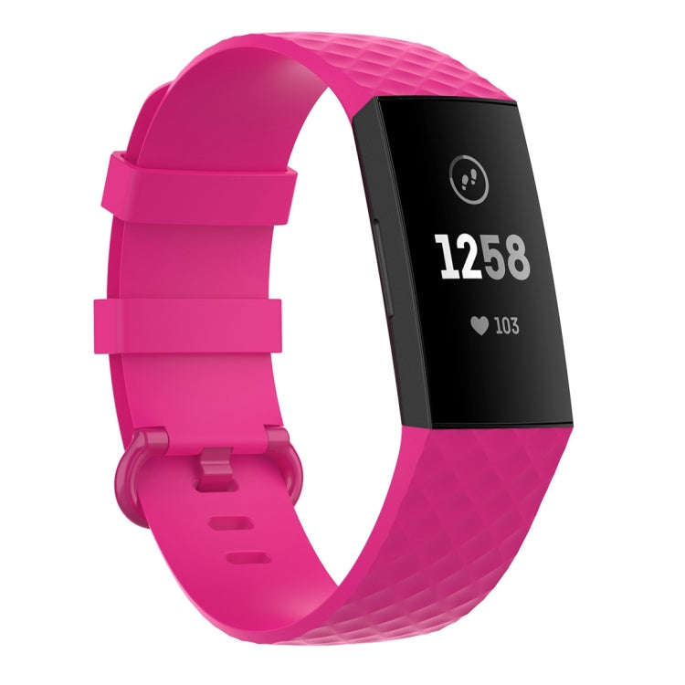 xDfind 18mm Silver Color Buckle TPU Wrist Strap Watch Band for Fitbit Charge 4 / Charge 4 SE / Ch...