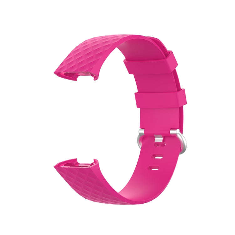xDfind 18mm Silver Color Buckle TPU Wrist Strap Watch Band for Fitbit Charge 4 / Charge 4 SE / Ch...