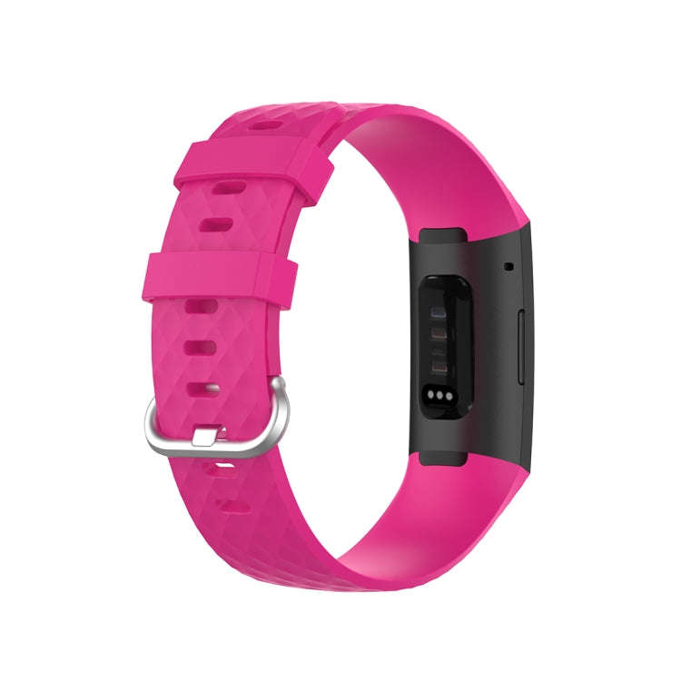 xDfind 18mm Silver Color Buckle TPU Wrist Strap Watch Band for Fitbit Charge 4 / Charge 4 SE / Ch...