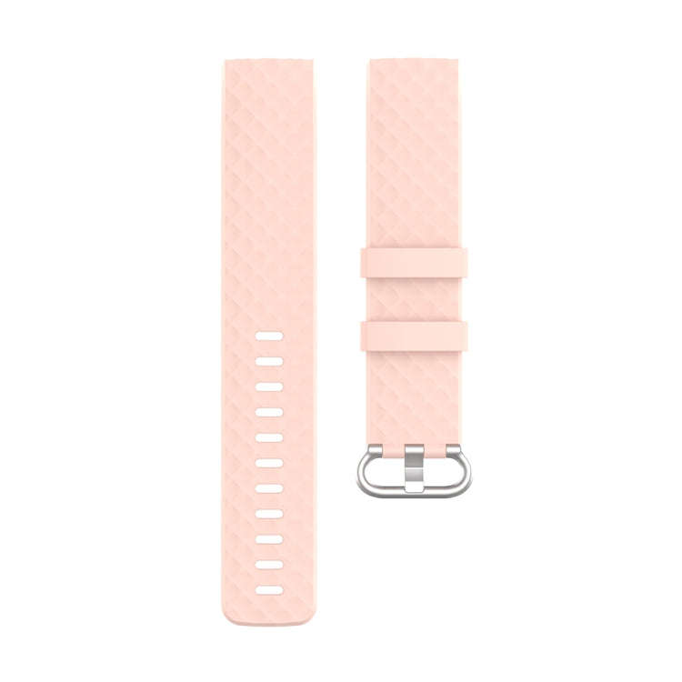xDfind 18mm Silver Color Buckle TPU Wrist Strap Watch Band for Fitbit Charge 4 / Charge 4 SE / Ch...