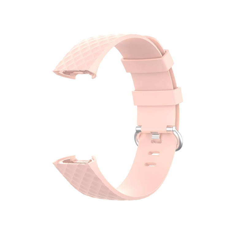 xDfind 18mm Silver Color Buckle TPU Wrist Strap Watch Band for Fitbit Charge 4 / Charge 4 SE / Ch...