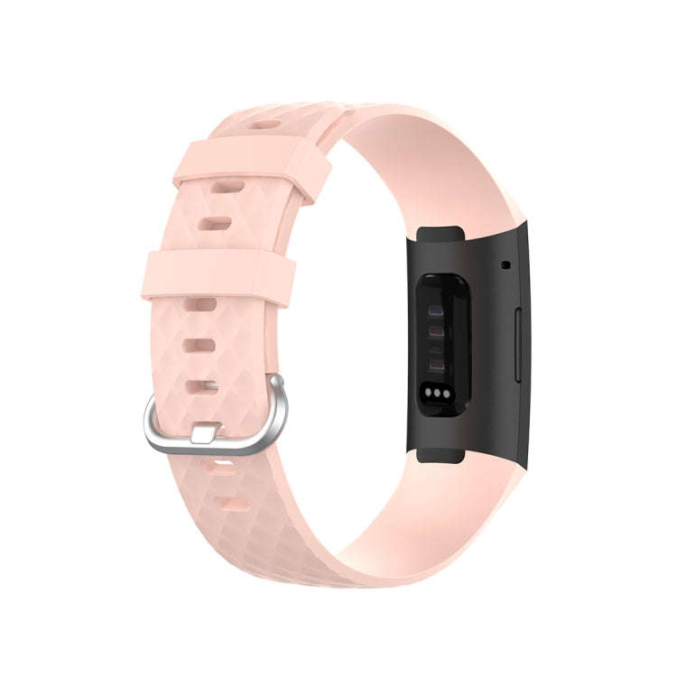 xDfind 18mm Silver Color Buckle TPU Wrist Strap Watch Band for Fitbit Charge 4 / Charge 4 SE / Ch...