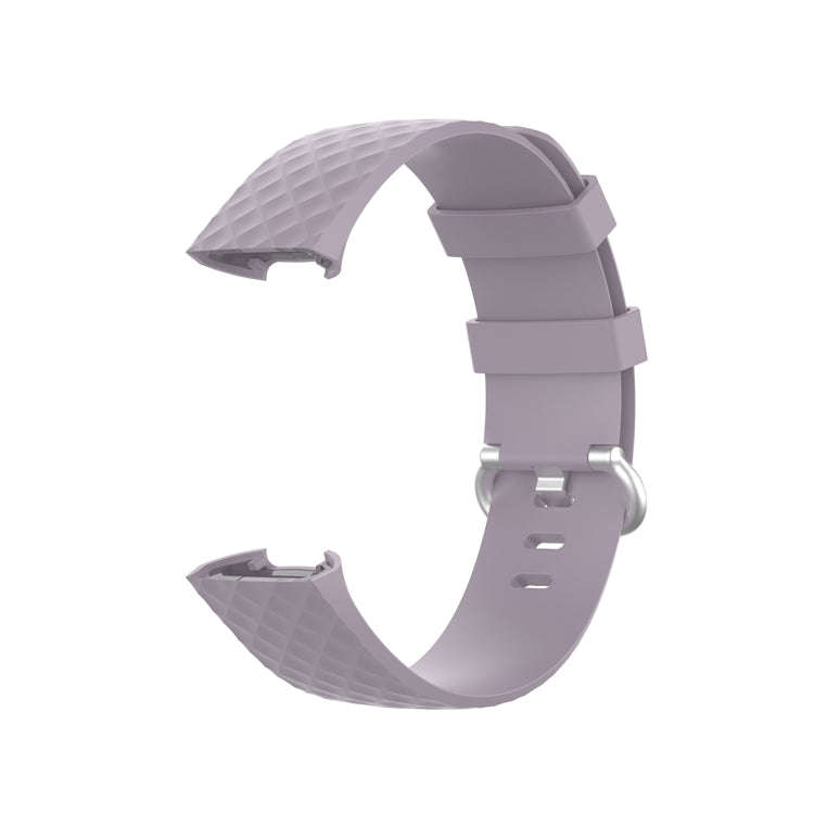 xDfind 18mm Silver Color Buckle TPU Wrist Strap Watch Band for Fitbit Charge 4 / Charge 4 SE / Ch...