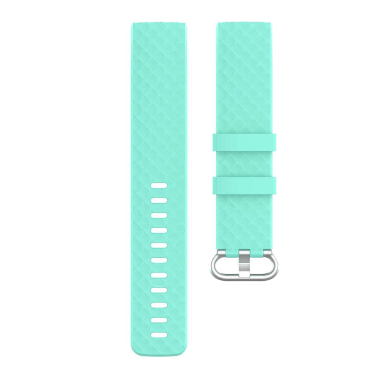 xDfind 18mm Silver Color Buckle TPU Wrist Strap Watch Band for Fitbit Charge 4 / Charge 4 SE / Ch...
