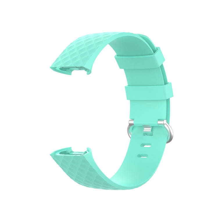 xDfind 18mm Silver Color Buckle TPU Wrist Strap Watch Band for Fitbit Charge 4 / Charge 4 SE / Ch...