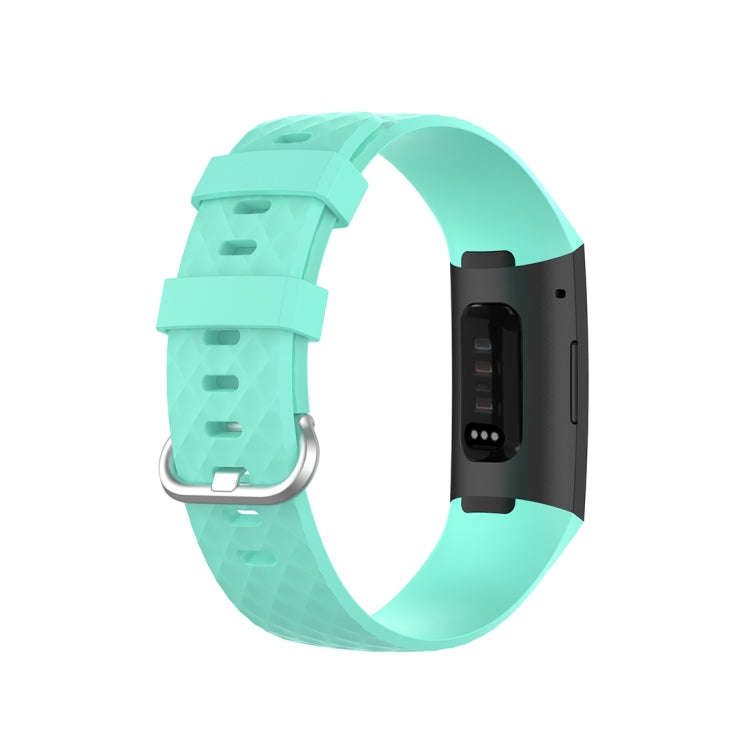 xDfind 18mm Silver Color Buckle TPU Wrist Strap Watch Band for Fitbit Charge 4 / Charge 4 SE / Ch...