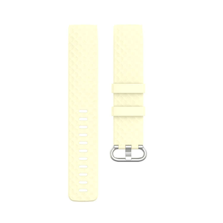 18mm Silver Color Buckle TPU Wrist Strap Watch Band for Fitbit Charge 4 / Charge 3 / Charge 3 SE,...