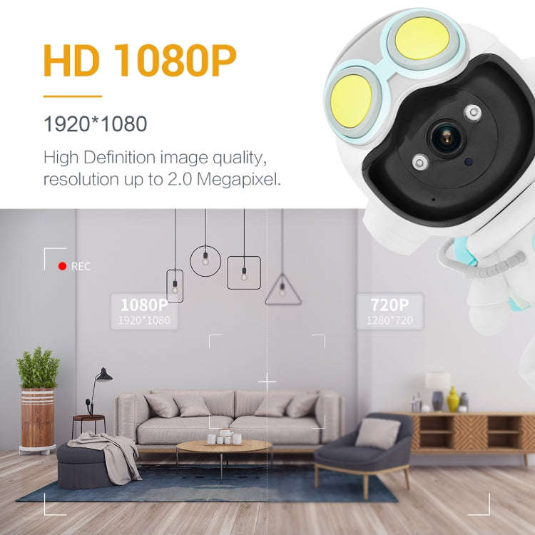 ESCAM PT211 Motion Detection & Tracking 2MP Sound Alarm Cloud Storage Two-way Audio Night Vision ...