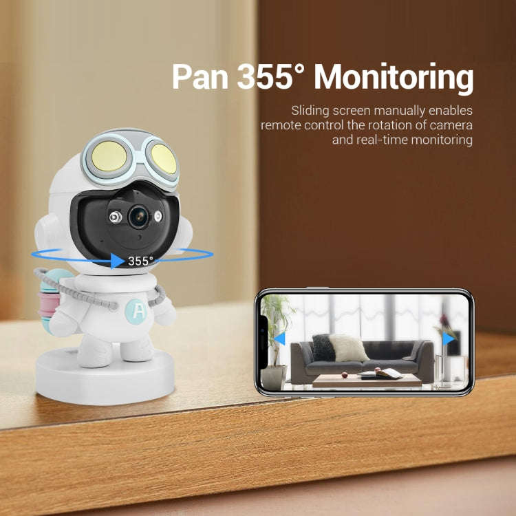 ESCAM PT211 Motion Detection & Tracking 2MP Sound Alarm Cloud Storage Two-way Audio Night Vision ...