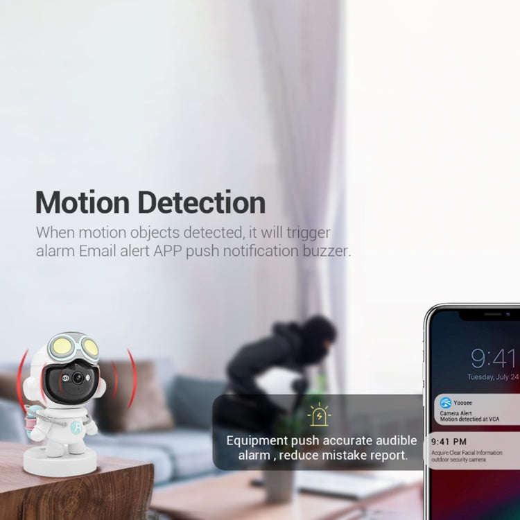 ESCAM PT211 Motion Detection & Tracking 2MP Sound Alarm Cloud Storage Two-way Audio Night Vision ...
