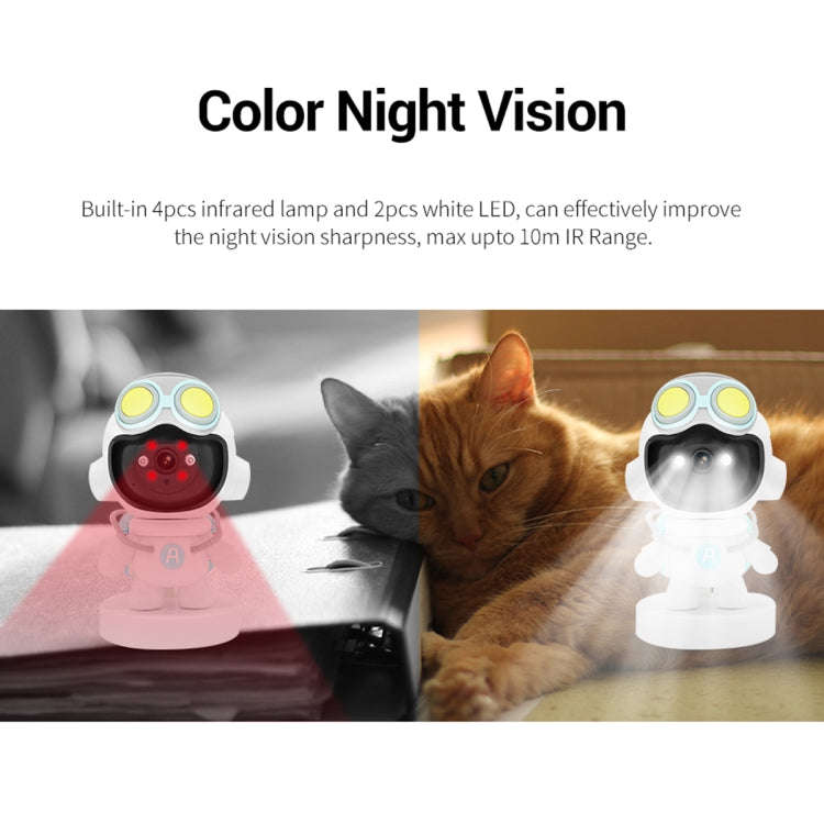 ESCAM PT211 Motion Detection & Tracking 2MP Sound Alarm Cloud Storage Two-way Audio Night Vision ...