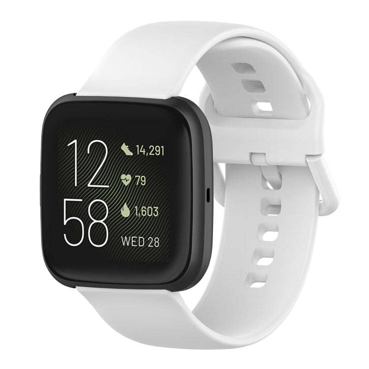 23mm Color Buckle Silicone Wrist Strap Watch Band for Fitbit Versa 2 / Versa / Versa Lite / Blaze...