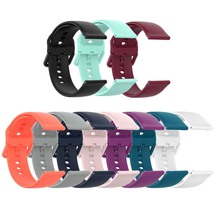 23mm Color Buckle Silicone Wrist Strap Watch Band for Fitbit Versa 2 / Versa / Versa Lite / Blaze...