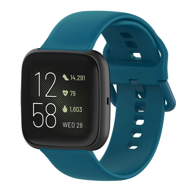 23mm Color Buckle Silicone Wrist Strap Watch Band for Fitbit Versa 2 / Versa / Versa Lite / Blaze...