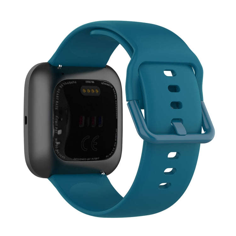 23mm Color Buckle Silicone Wrist Strap Watch Band for Fitbit Versa 2 / Versa / Versa Lite / Blaze...